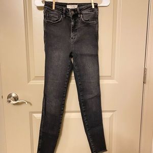 Free People Raw High Rise Jegging